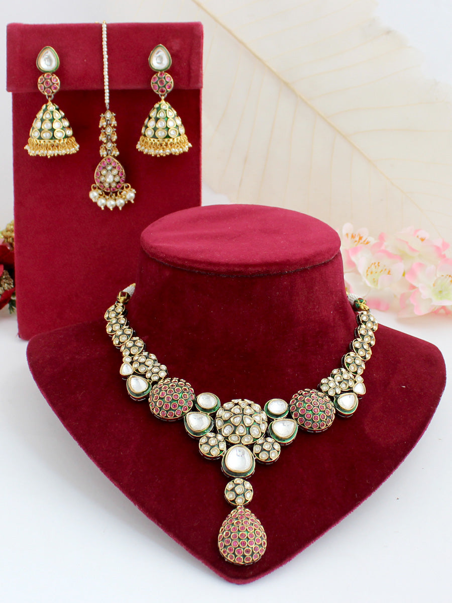 Mumtaz Bib Necklace Set Indiatrendshop 9065