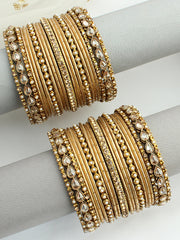 Zareen Bangle Set / Stack-Gold