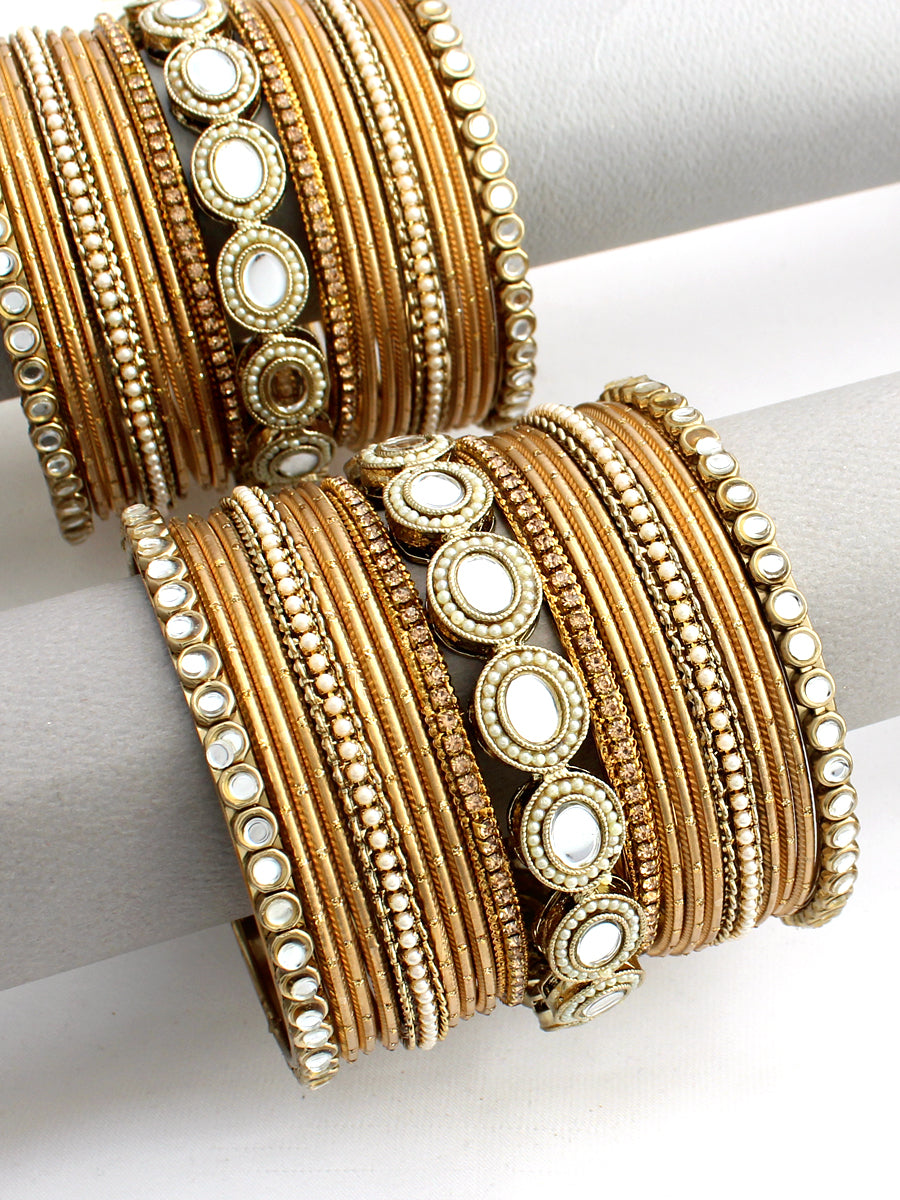 Pia Bangle Set / Stack-Gold