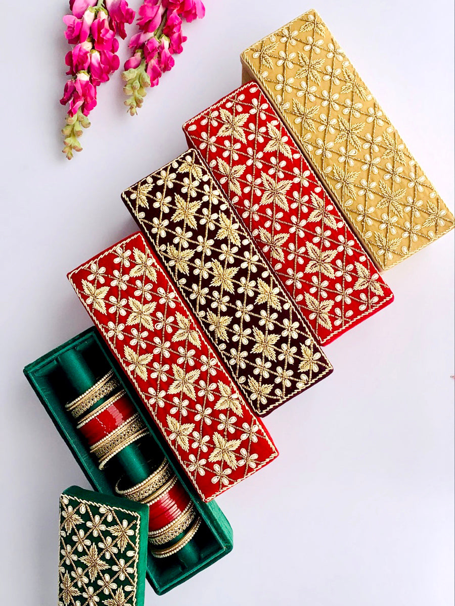 Pichwai bangle box | Marriage return gifts - Prashaa Gifts