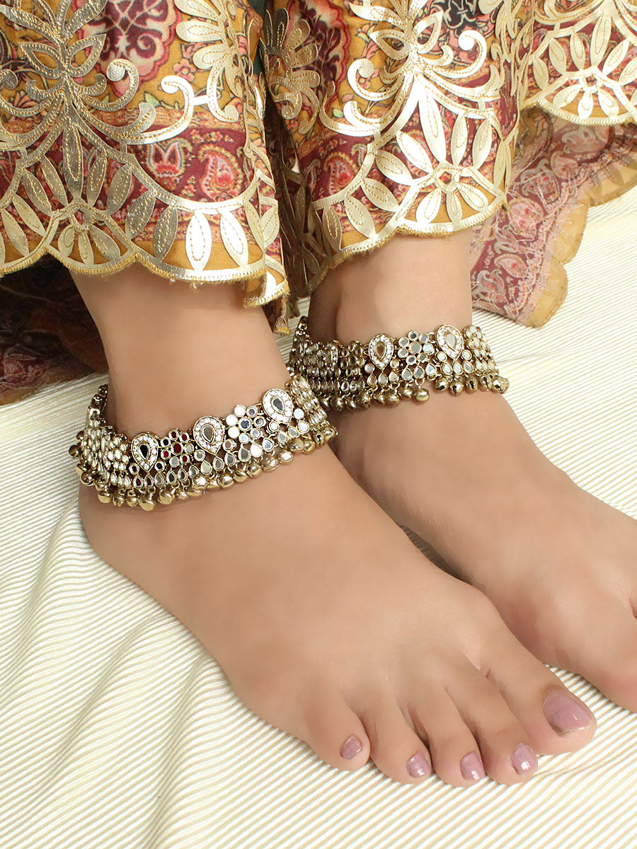 Keesha Mirror Anklet Payal