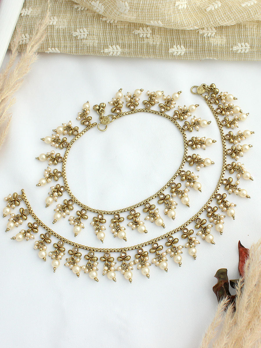 Drisha Anklet Payal-Gold