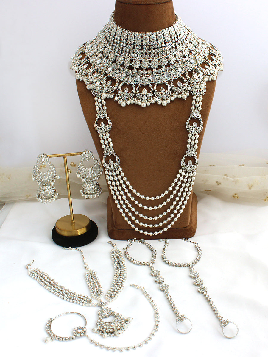 Ishrat Bridal Set - Silver