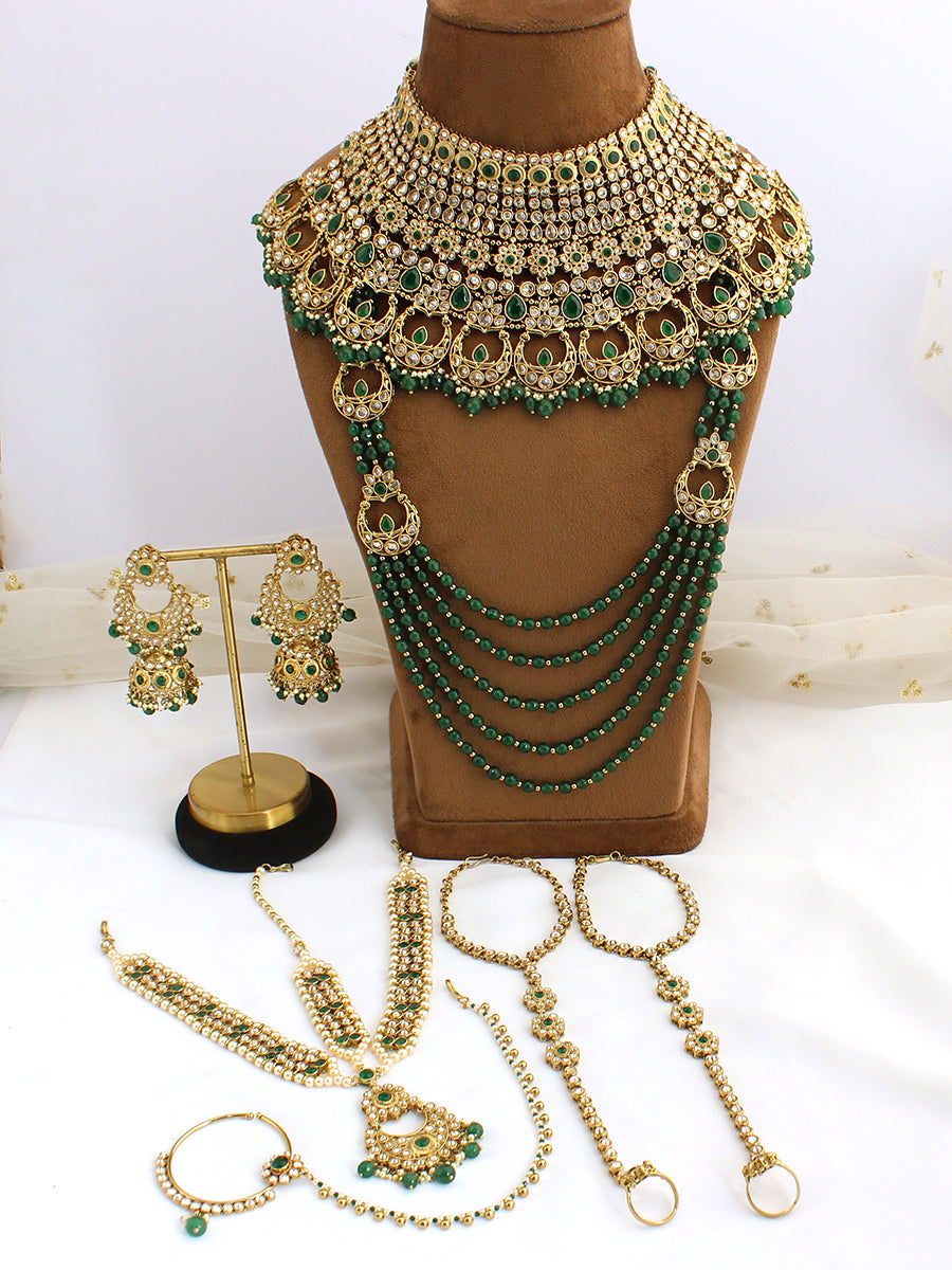 Ishrat Bridal Set - Green