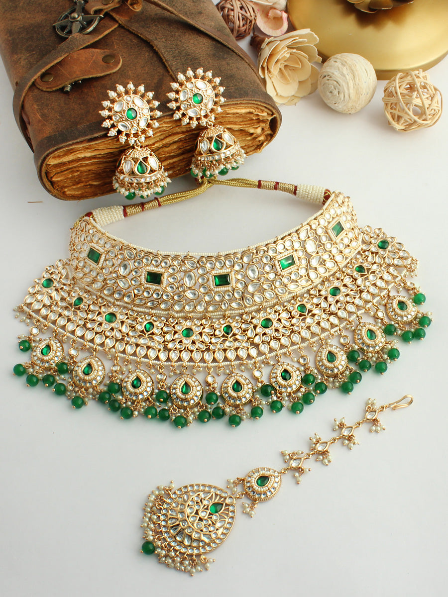 Wedding Jewelry,diamond necklace Indian ,Reception Jewellery,lyte weig –  Nihira