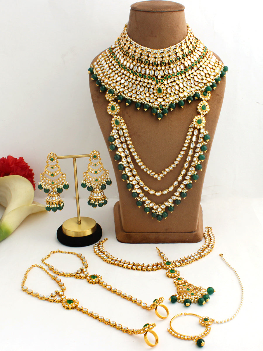 Kundan jewellery dulhan on sale set