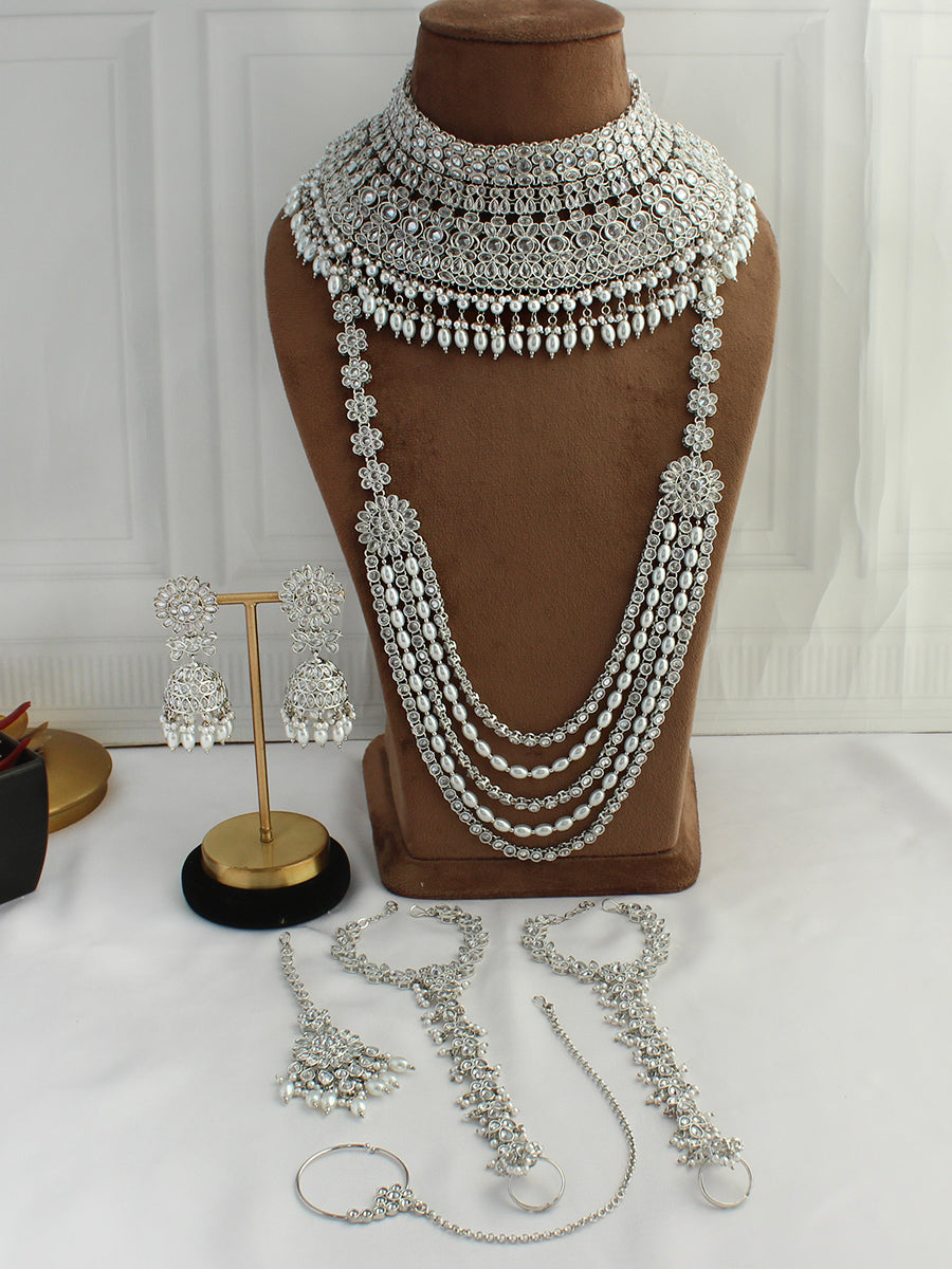 Kavisha Bridal Set-Silver