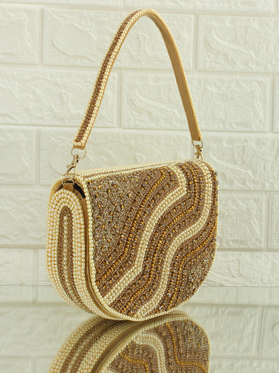 Rimaya Flap Bag-gold