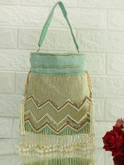 Somya Potli Bag-Mint Green