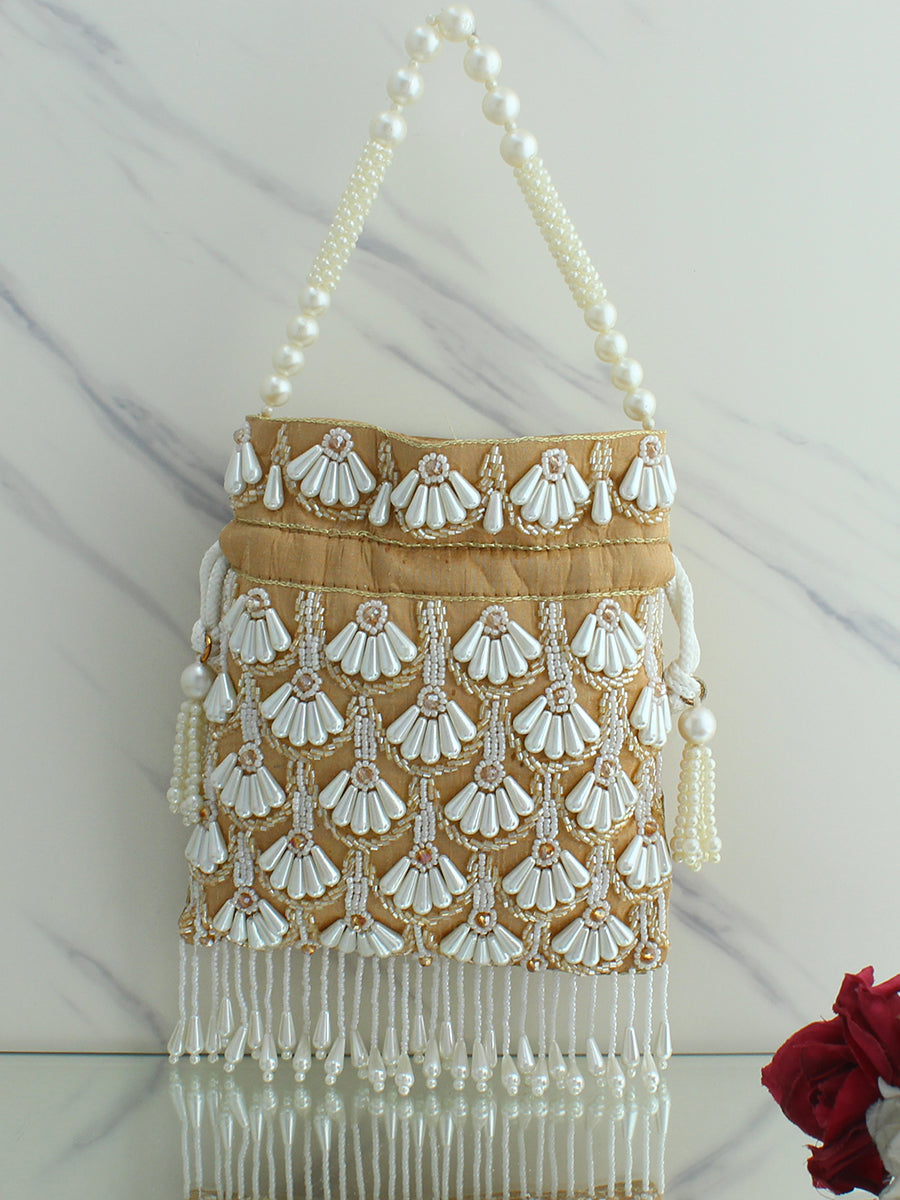 Navika Potli Bag-Beige