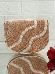 Rimaya Flap Bag - Rose gold