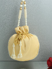 Manya Potli Bag-Beige