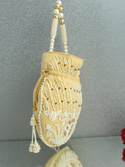 Manya Potli Bag-Beige