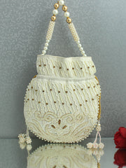 Manya Potli Bag--Ivory