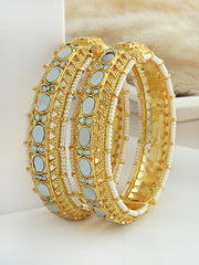 Nishvi Bangle Set-Ivory