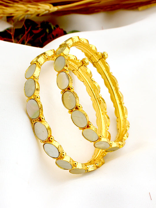 Mirika Bangle Set-Ivory