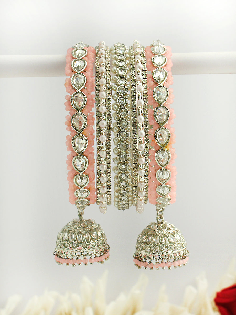 Issra Bangle Set / Stack-Pastel Pink