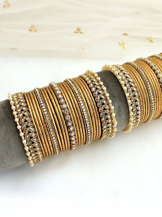 Surveen Bangle Set / Stack-gold