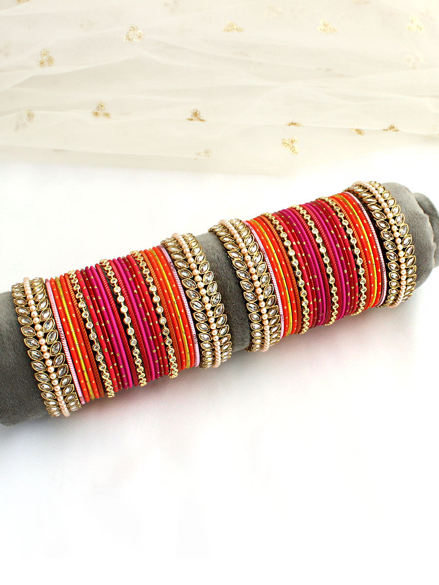 Sayma Bangle Set-Multicolor