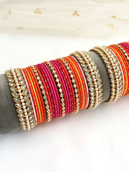 Sayma Bangle Set-Multicolor