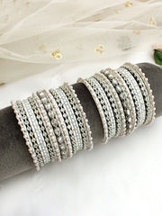 Ahana Bangle set / Stack - Silver