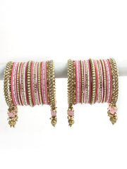 Avishi Bangle set / Stack - pink