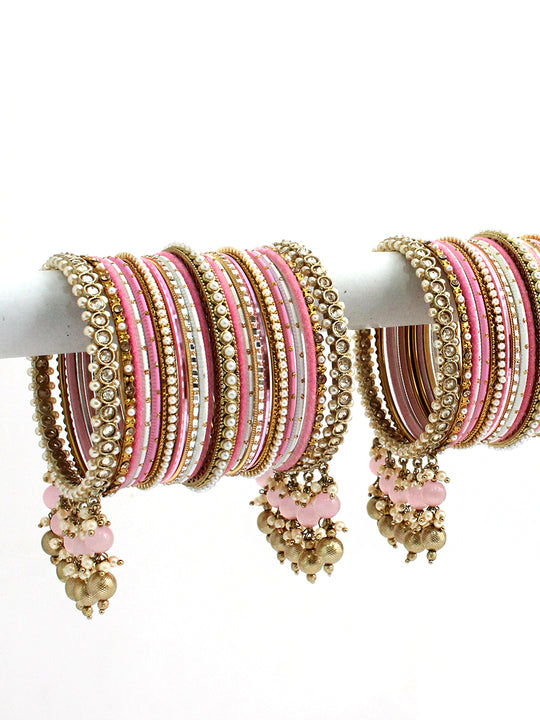 Avishi Bangle set / Stack - pink