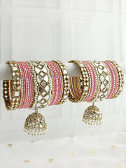 Risha Bangle set-Pastel Pink
