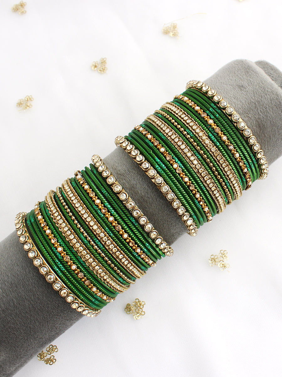 Amira Bangle set-green