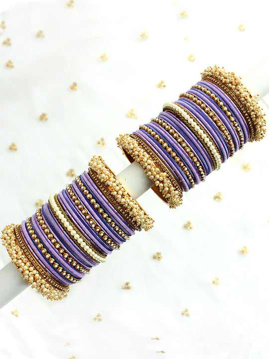 Panvi Bangle set-Lavender