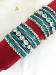 Aleena Bangle Set / Stack-Turquoise