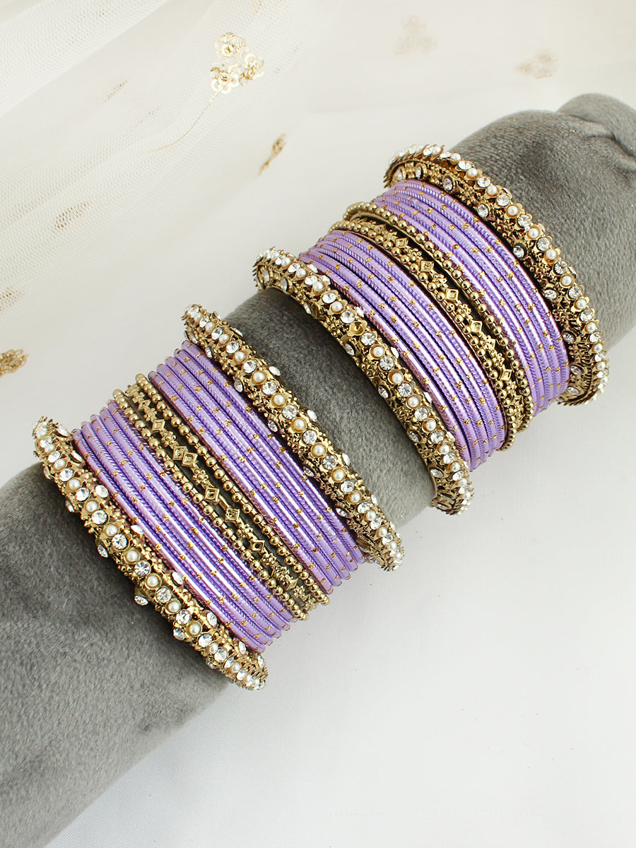 Surgun Bangle Set / Stack-Lavender