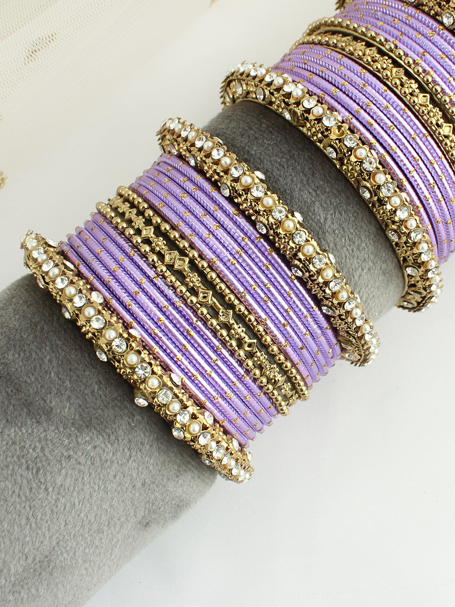 Surgun Bangle Set / Stack-Lavender