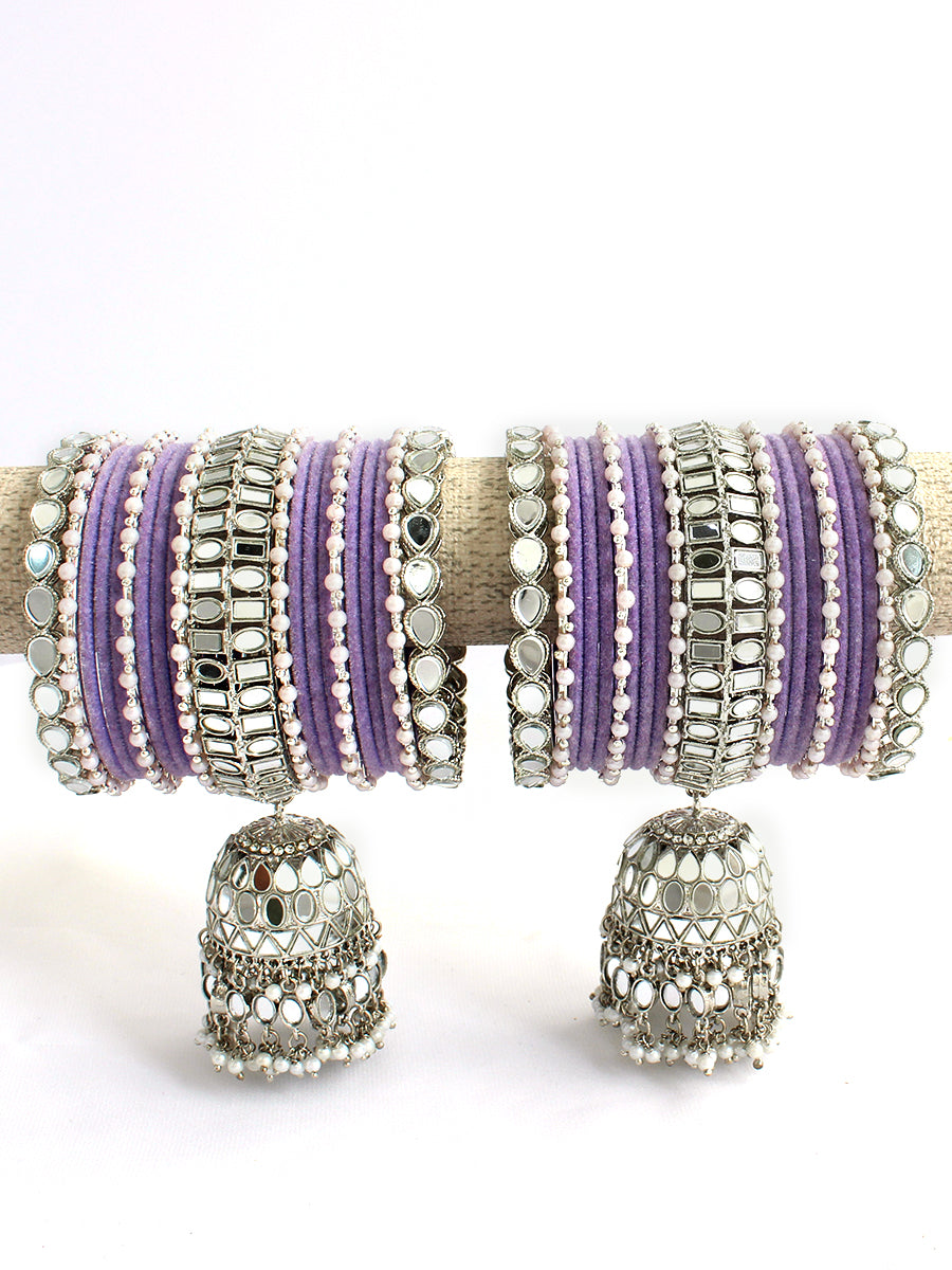 Tanishi Bangle Set / Stack-Lavender