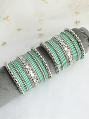 Seerat Bangle Set / Stack -Mint Green