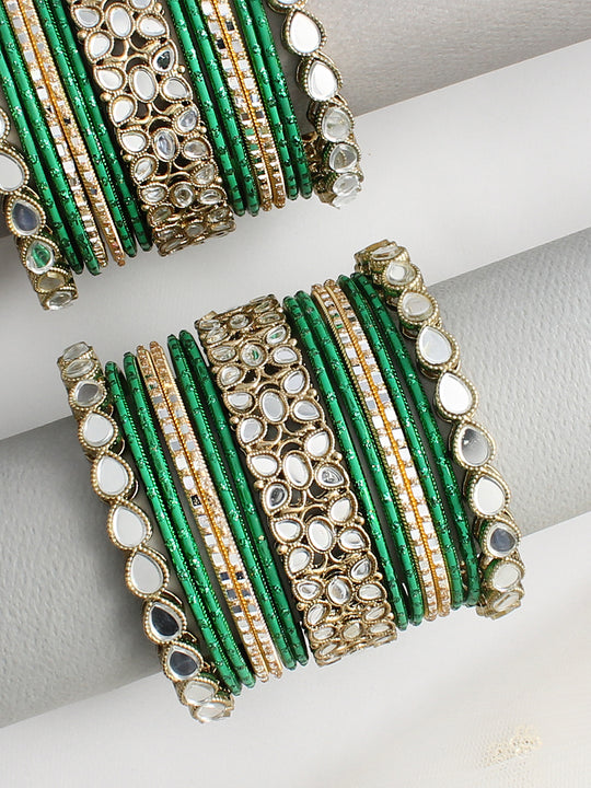 Srija Bangle Set / Stack - Green