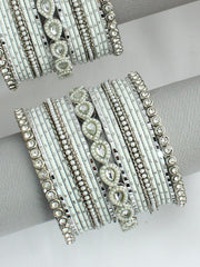 Kiana Bangle Set / Stack-White