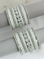 Kiana Bangle Set / Stack-white