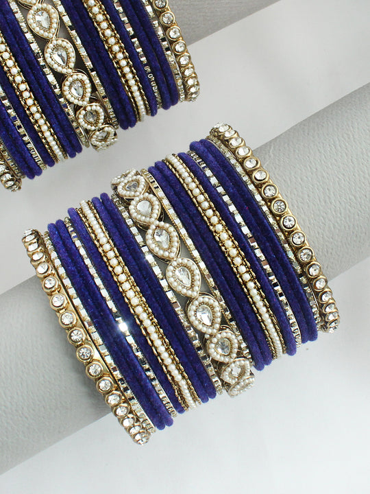 Udita Bangle Set / Stack- Blue