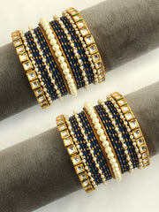 Monali Bangle Set / Stack -Blue