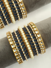 Monali Bangle Set / Stack -Blue