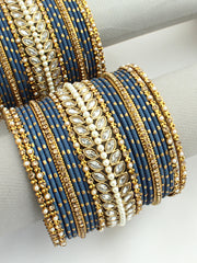 Garvita Bangle Set / Stack-Blue