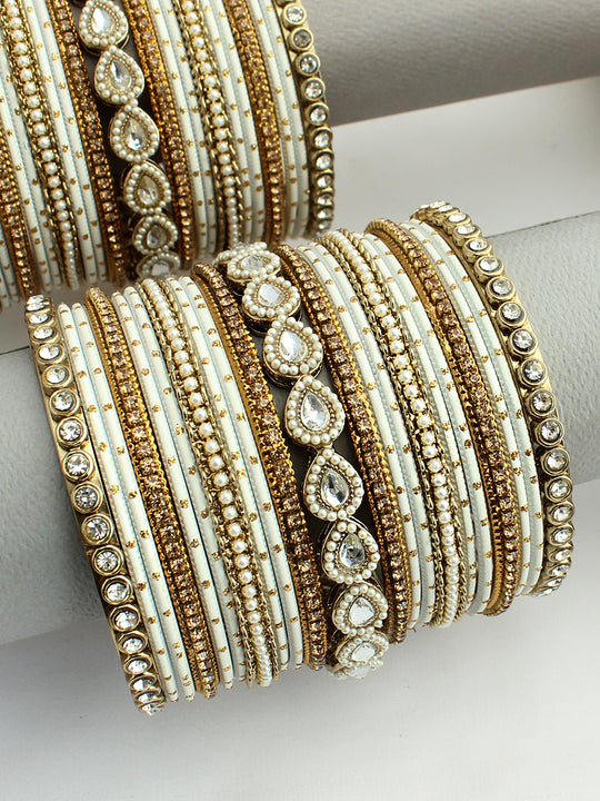 Itisha Bangle Set / Stack -White