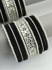 Avira Bangle Set / Stack-Black