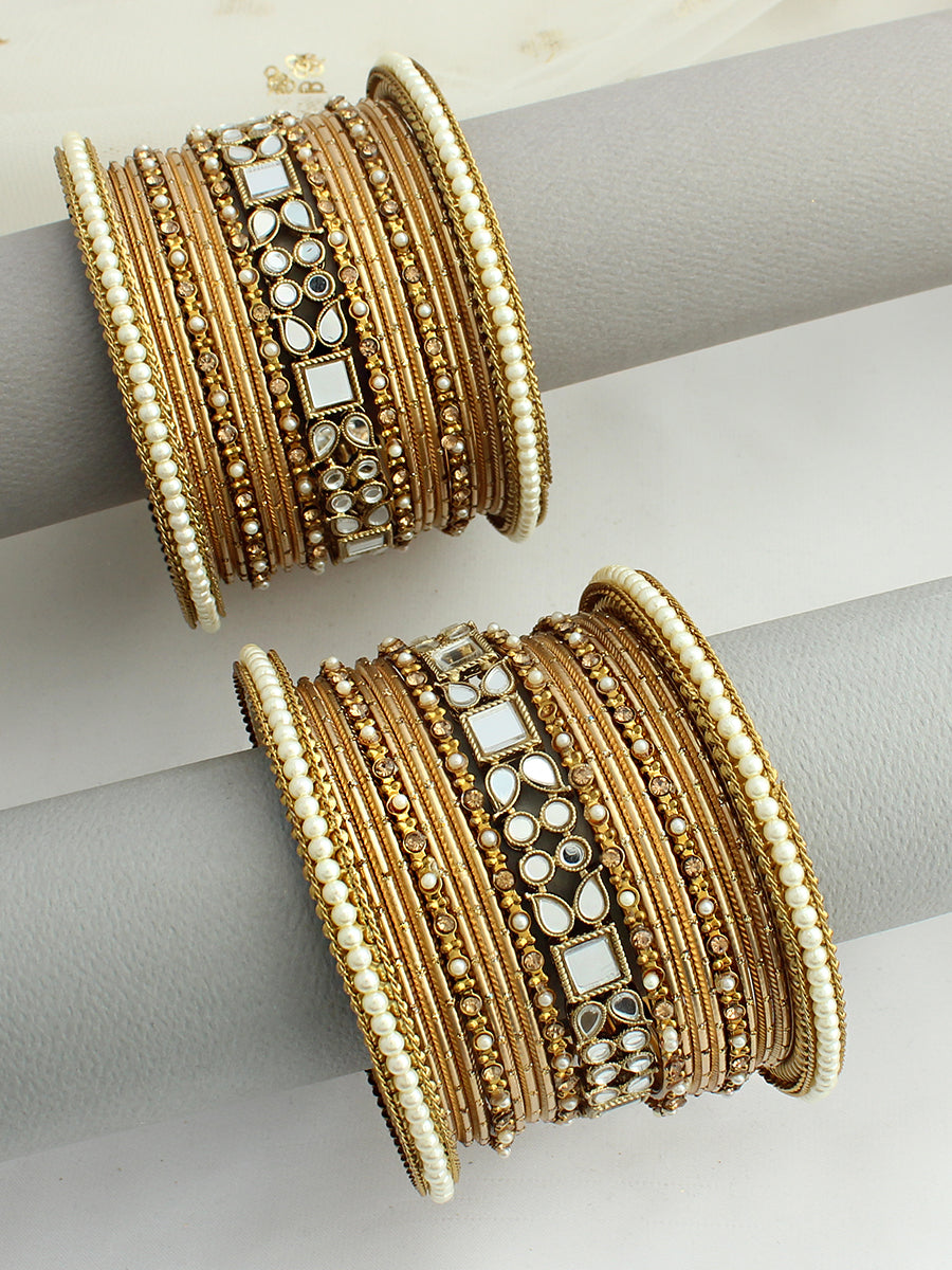 Anvi Bangle Set / Stack-Gold