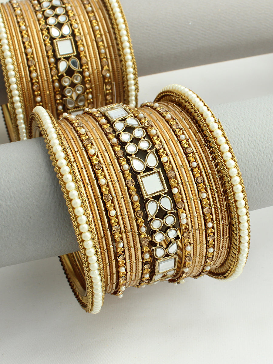 Anvi Bangle Set / Stack-Gold