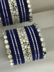 Ayesha Bangle Set / Stack - blue