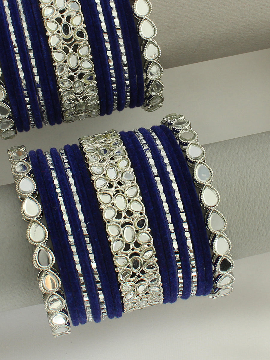 Ayesha Bangle Set / Stack - blue