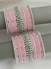 Rasha Bangle Set / Stack-Pastel Pink