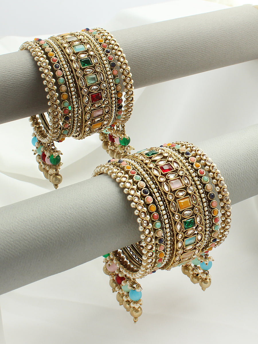 Rimsha Bangle Set / Stack-Multicolor